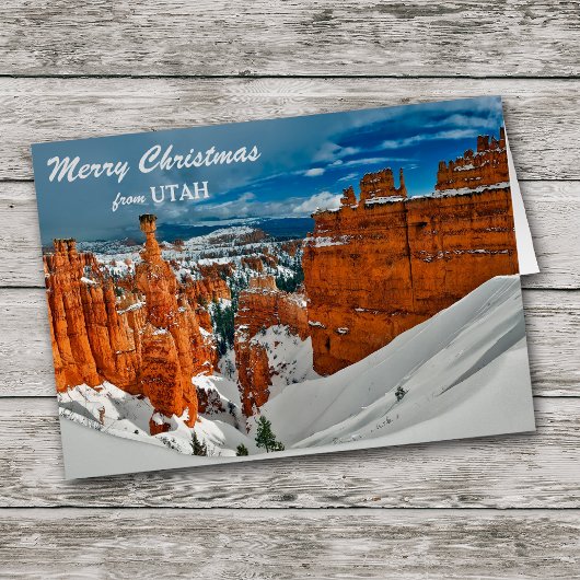 Bryce Canyon Utah Kerst Kaart
