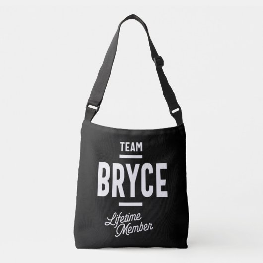 Bryce Personalized Name Birthday Gift Crossbody Tas (Voorkant)