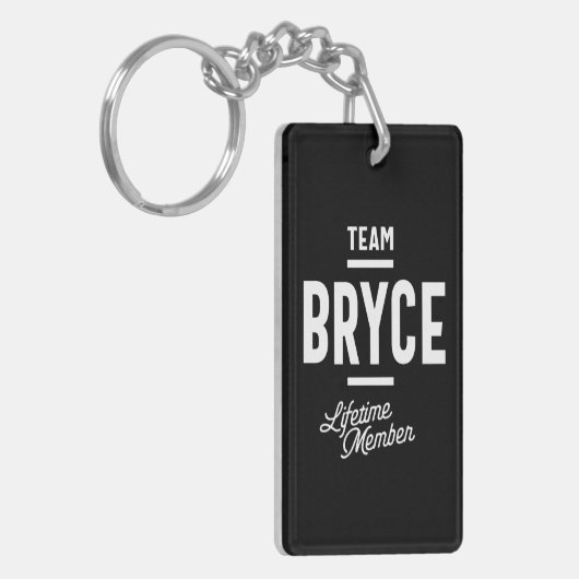 Bryce Personalized Name Birthday Gift Sleutelhanger (Voorkant Links)