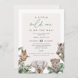 BRYN Cute Oerwoud Safari Baby Animal Baby shower Kaart