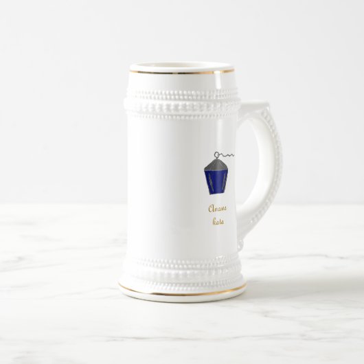 Bryn Mawr Lantern in Dark Blue Anassa Kata Bierpul (Voorkant rechts)