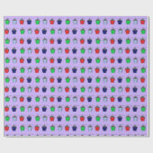 Bryn Mawr Lantern Paars Lila verpakkingspapier Cadeaupapier (Vlak)