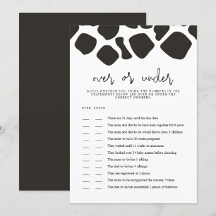 BRYNDLE Vache Imprimez sous Baby shower Carte de j