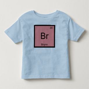 Brynn Naam Chemie Element Periodiek Systeem Kinder Shirts