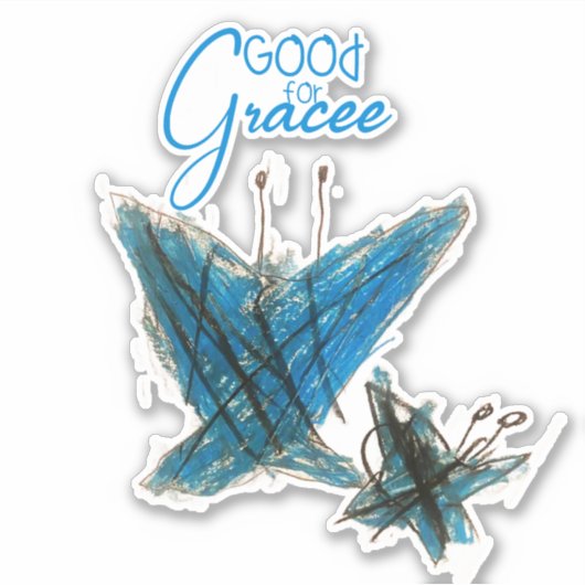 Brynna's Grace Butterfly Sticker (Voorkant)