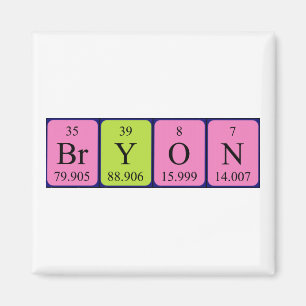 Bryon periodieke lijstnaam magnet magneet