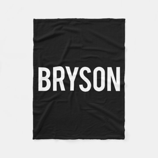 Bryson - Cool New Funny Name Fan Gift Tee  Fleece Deken (Voorkant)
