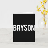 Bryson - Cool New Funny Name Fan Gift Tee  Kaart (Gele Bloem)