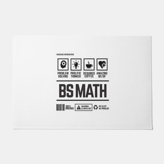 bs math deurmat (Voorkant)