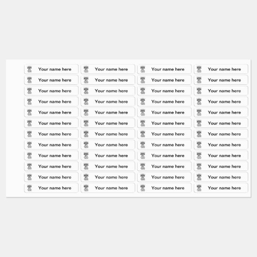 BSA 176 Étiquettes de blanchisserie (Feuille)