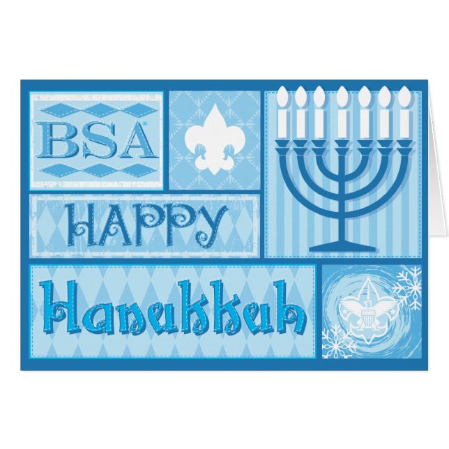BSA/Happy Hanakkah-kaarten (Voorkant Horizontaal)