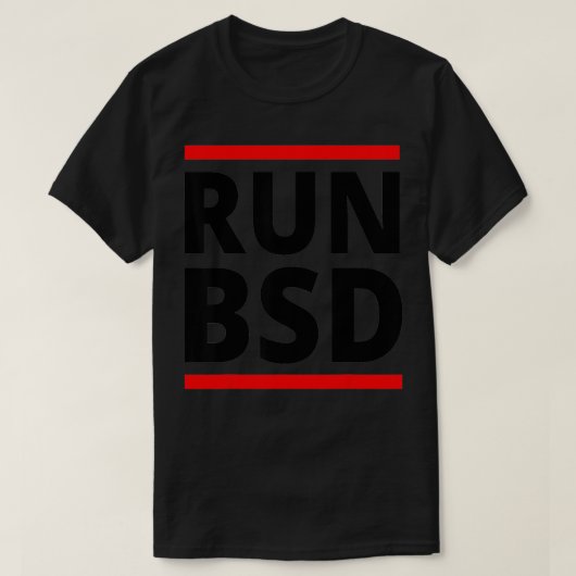 BSD uitvoeren T-shirt (Design voorkant)