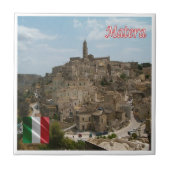 BSL016 MATERA De Sassi van Matera, Tegeltje (Voorkant)