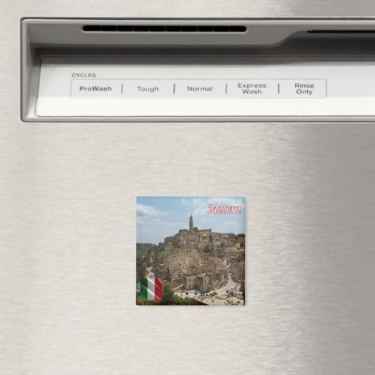 BSL016 MATERA - The Sassi of Matera - Fridge Magneet (Insitu (Vaatwasser))