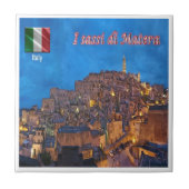 BSL017 MATERA, De Sassi van Matera, Tegeltje (Voorkant)
