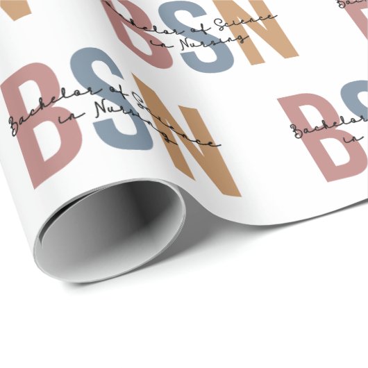 BSN Bachelor of Science in Nursing Afstuderen Cadeaupapier (Rol Hoek)