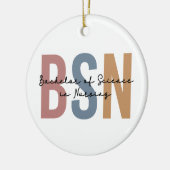 BSN Bachelor of Science in Nursing Afstuderen Keramisch Ornament (Links)