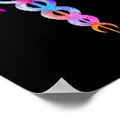 BSN Geregistreerd zuster RN Caduceus Nursing Emble Poster (Hoek)