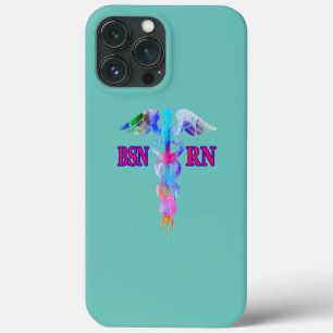 BSN Geregistreerde Verpleegster RN Caduceus Verple iPhone 13 Pro Max Hoesje