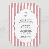 BSN Infirmière diplômée invitations parties scinti (Devant / Derrière)