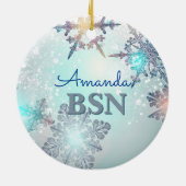 BSN-verpleegkundige afgestudeerd Keramisch Ornament (Achterkant)