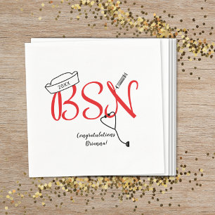 BSN verpleegkundige afstuderen diner party decor Servet