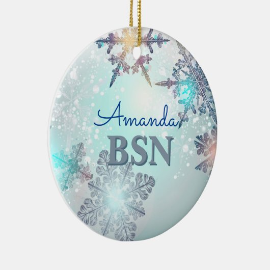 BSN verpleegkundige afstuderen Keramisch Ornament (Rechts)