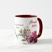 BSN Wild Flowers Nursing School Afstuderen Mok (Voorkant rechts)