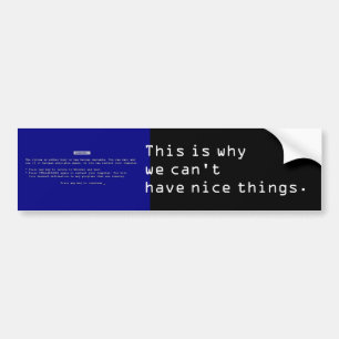 BSOD Bumper Sticker