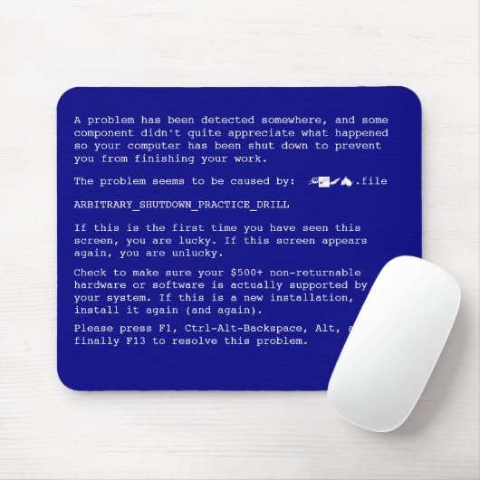 BSOD Mousepad Muismat (Met muis)