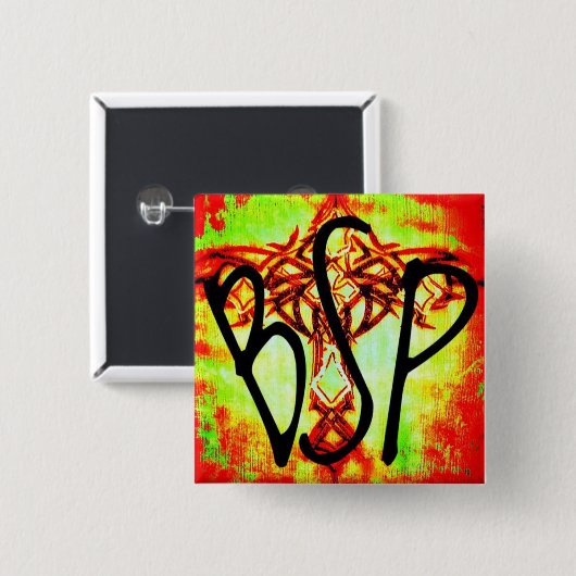 bsp-Button Vierkante Button 5,1 Cm (Voorkant /achterkant)