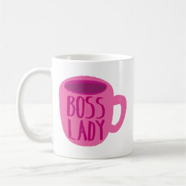 BSS-dame met roze koffiebeker Koffiemok