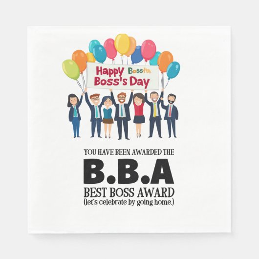 BSS Day Employee Appreciation Big Bad Boss Servet (Voorkant)