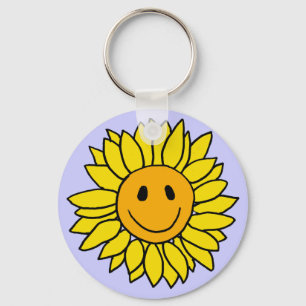 BT- Face Sunflower Sleutelhanger