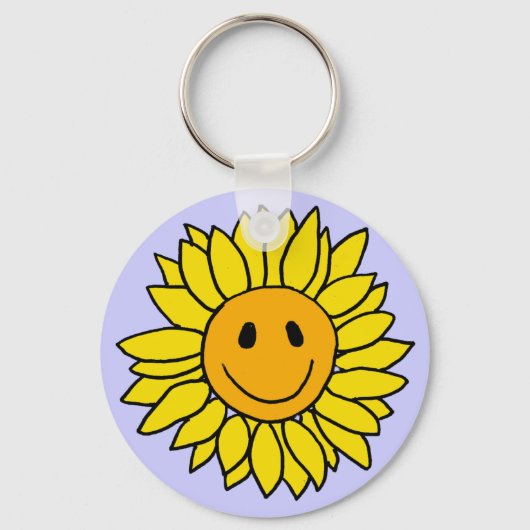 BT- Face Sunflower Sleutelhanger (Voorkant)