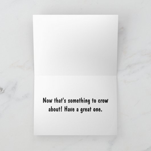 BT - Fundy Crow Carte d'anniversaire (Intérieur)