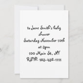 BT - Invitations amusantes à la douche pour bébés (Dos)