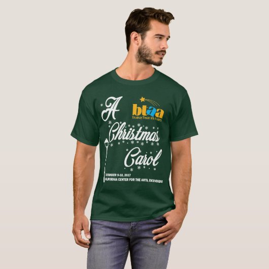 BTAA un T-shirt d'adulte de chant de Noël (Devant entier)