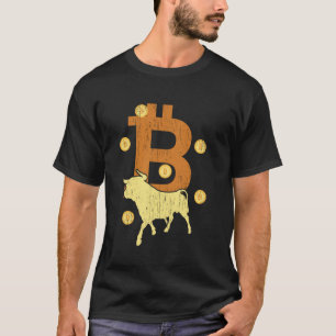 BTC Bitcoin Hype Leuk Crypto Handelaar Miner Blok T-shirt
