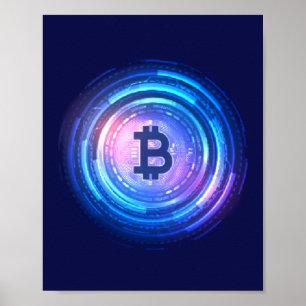 BTC, crypto, Bitcoin, Blockchain Poster