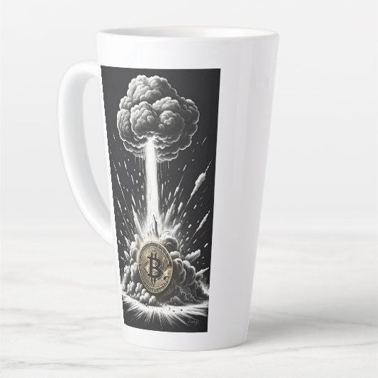 BTC-explosie Latte Mok (Linkerhoek)