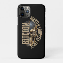 BTC motivation | Skull | Bitcoin crypto  iPhone 11 Pro Hoesje