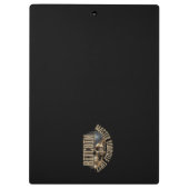 BTC motivation | Skull | Bitcoin crypto  Klembord (Achterkant)