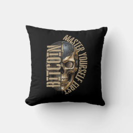 BTC motivation | Skull | Bitcoin crypto  Kussen