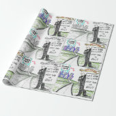 BTS op de weg Cadeaupapier (Uitgerold)