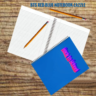 BTS-rood-blauw Notitieboek