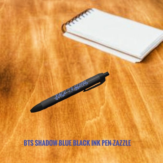 BTS Shadow-Blue Zwarte Inkt Pen