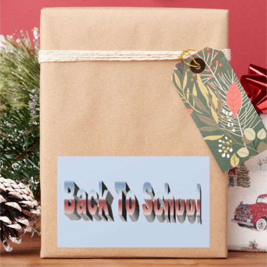 BTS Three-Tone Rechthoekige Sticker (Feestdagen)