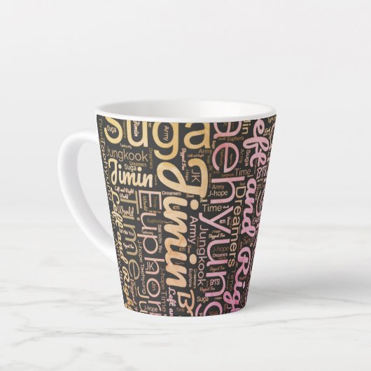 BTS wordcloud Mug (Angle gauche)