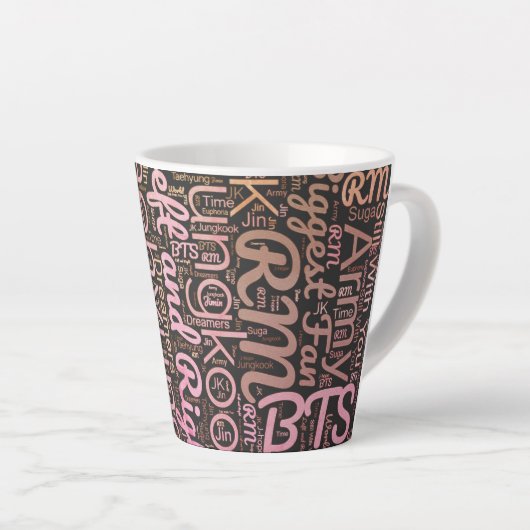 BTS wordcloud Mug (Angle droit)